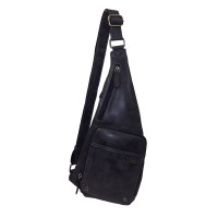 Holster mono-bandoulière façon cuir vieilli DAVID WILLIAM