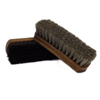 Brosse à reluire en crin de cheval petit modèle FAMACO