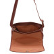 Besace rabat en cuir de vachette plongé ARTHUR&ASTON