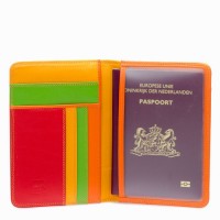 Etui à passeport + cartes de crédit en cuir de vachette MYWALIT 