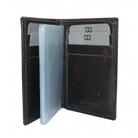 Porte-cartes de crédit en cuir de vachette vieilli DAVID WILLIAM