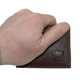 Mini portefeuille format carte de credit en cuir de vachette MP Nîmes
