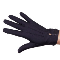 Gants dame taille unique tissu 3 baguettes dessus GLOVE STORY