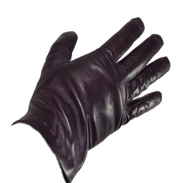 Gant homme en cuir d'agneau ouvert dessous piqué sellier GLOVE STORY 