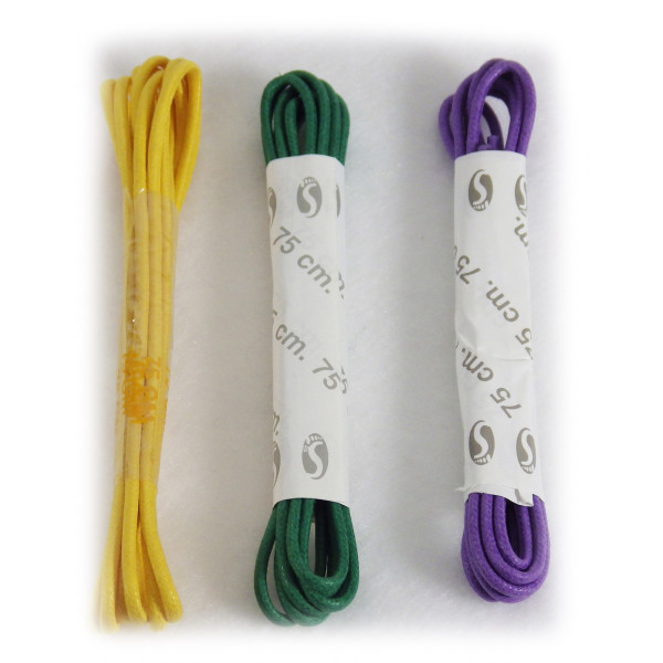 lacets ronds cirés