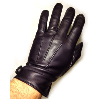 Gants homme 3 baguettes agneau doublé soie GLOVE STORY 