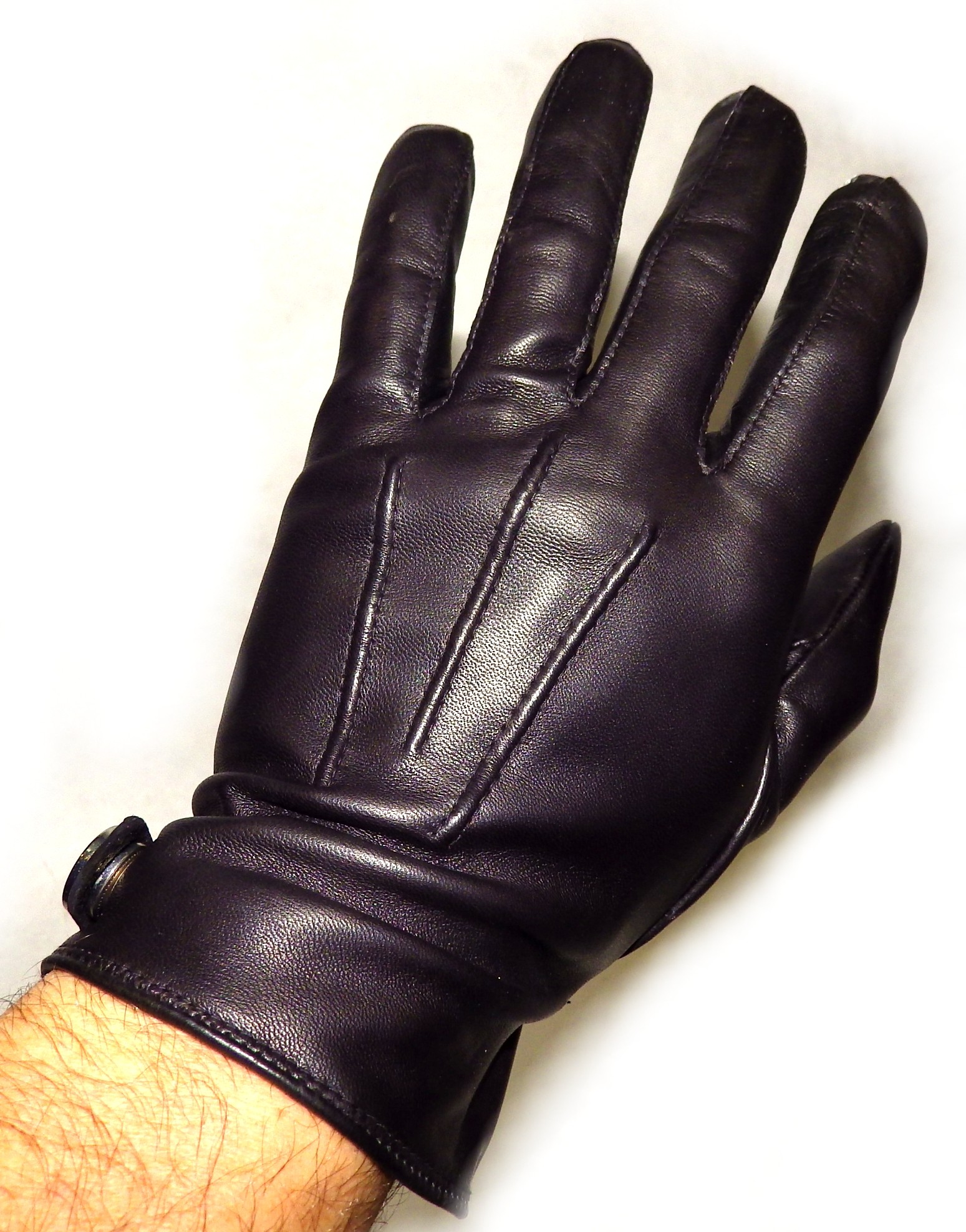 Gant fantaisie cuir agneau doublé soie 21153SN GLOVE STORY