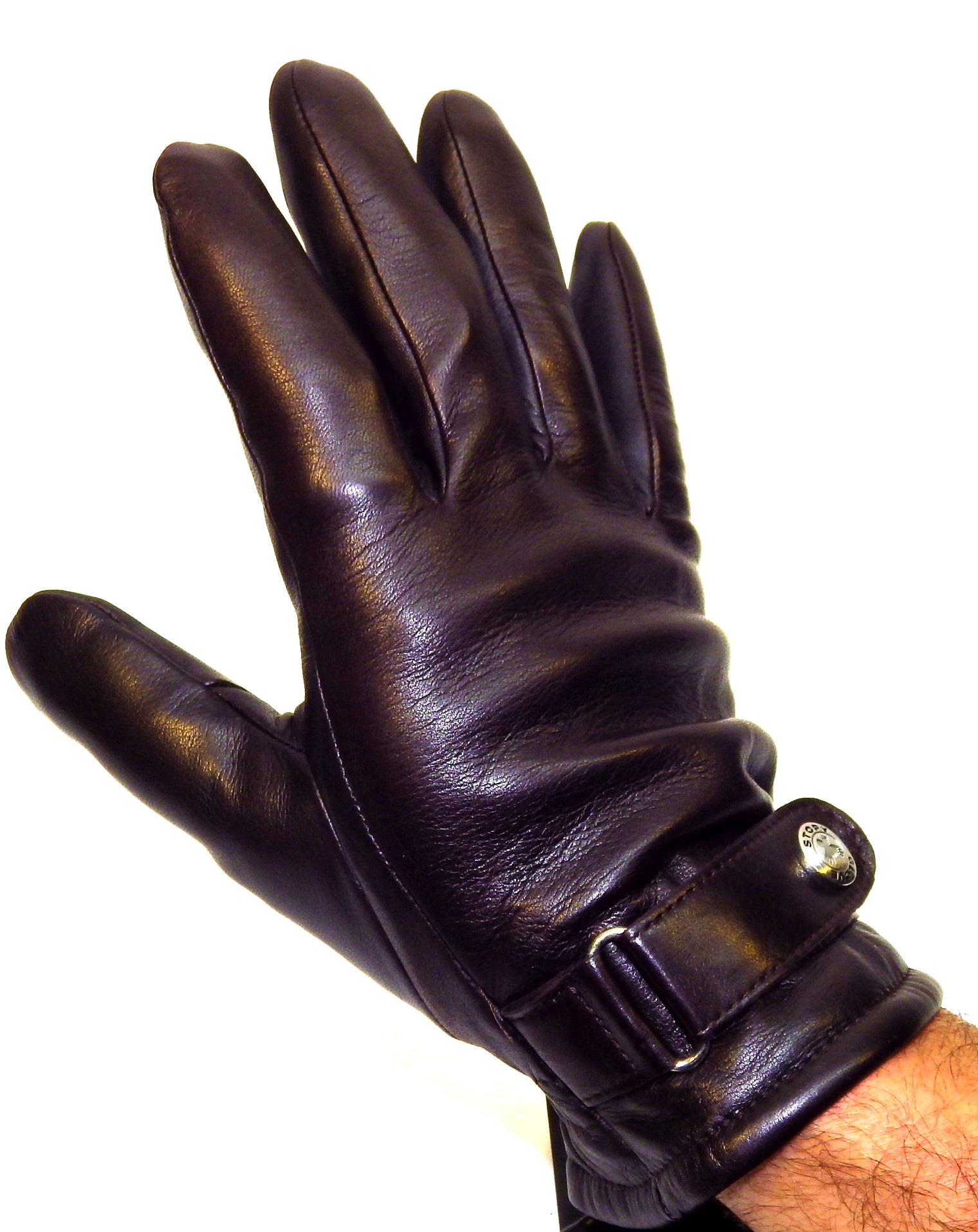 Gant cuir classique pour homme, Le Déterminé, Gants 3 nervures