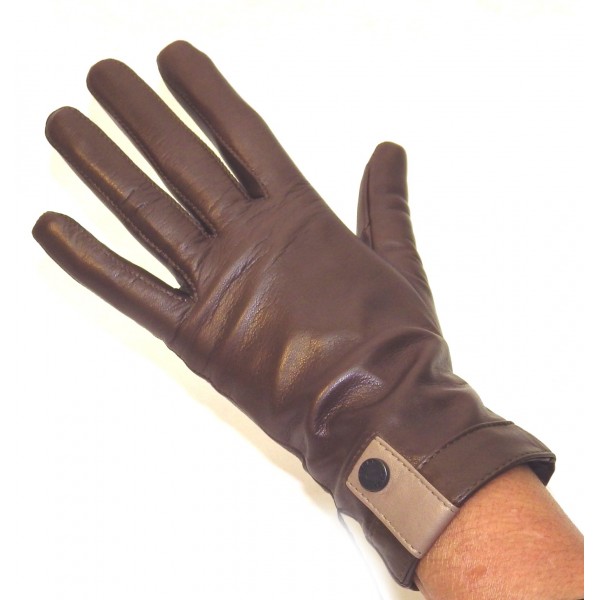 Gants femme Glove Story cloutés en cuir Smart Touch 21508SN