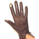 Gants dame touch cuir agneau bouton poignée GLOVE STORY 