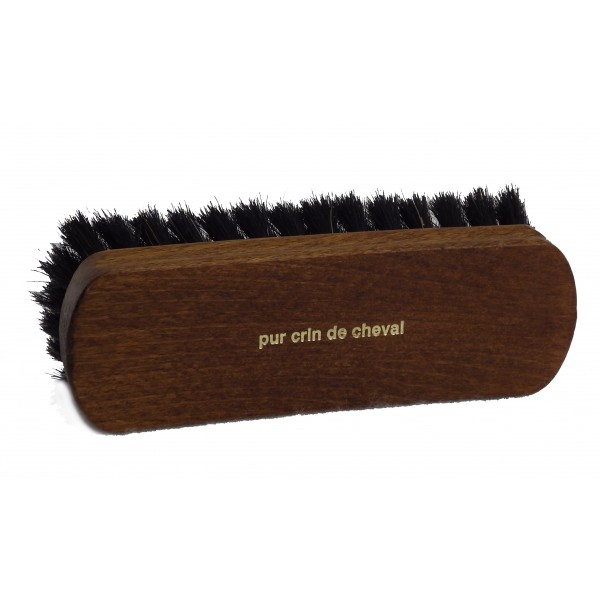 Brosse à reluire ovale à poil gris 13,5 cm Famaco Couleur Incolore