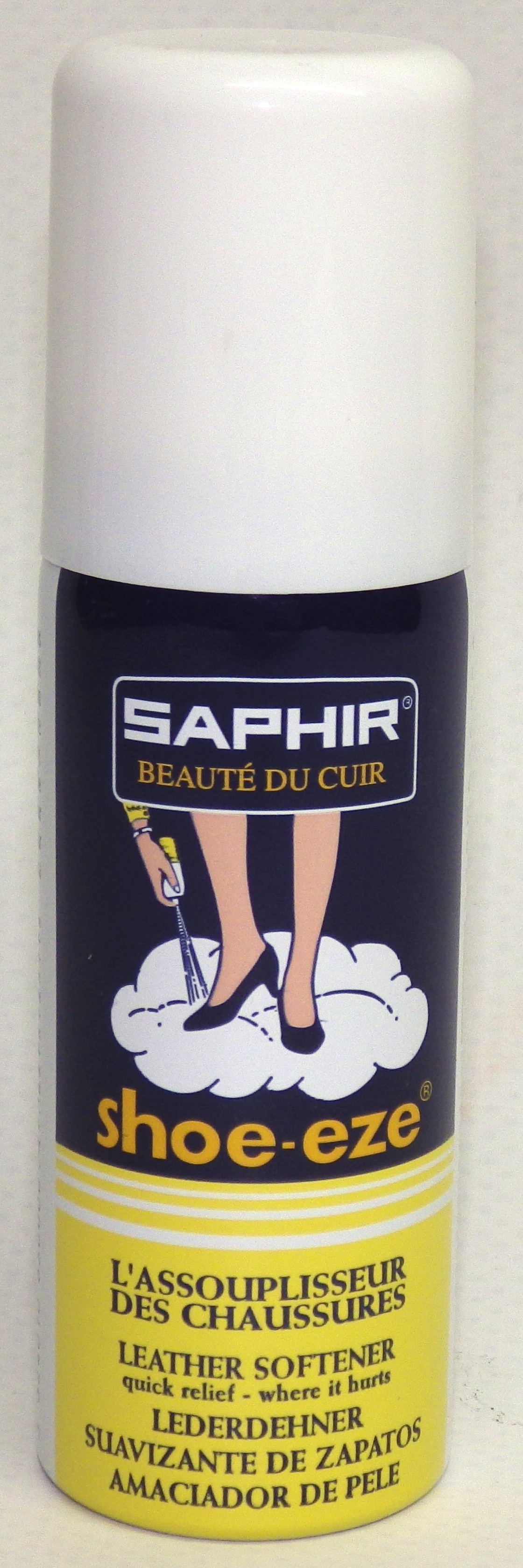 Assouplisseur pour chaussures en cuir Shoe eze aérosol 50ml 06300 SAPHIR