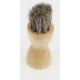 Brosse blaireau en crin de cheval noir ou blanc avec manche bois GM FAMACO