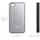 Coque en aluminium pour I Phone 4 et 4S TRU VIRTU
