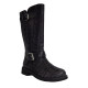 Bottes dame en cuir Black Top Antrac. NANNINI 