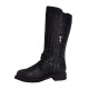 Bottes dame en cuir Black Top Antrac. NANNINI 