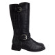 Bottes dame en cuir Black Top Antrac. NANNINI 