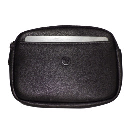 Porte monnaie zipp en cuir de vachette lisse FRANCINEL