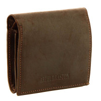 Porte-monnaie/porte cartes en cuir gras ARTHUR&ASTON 